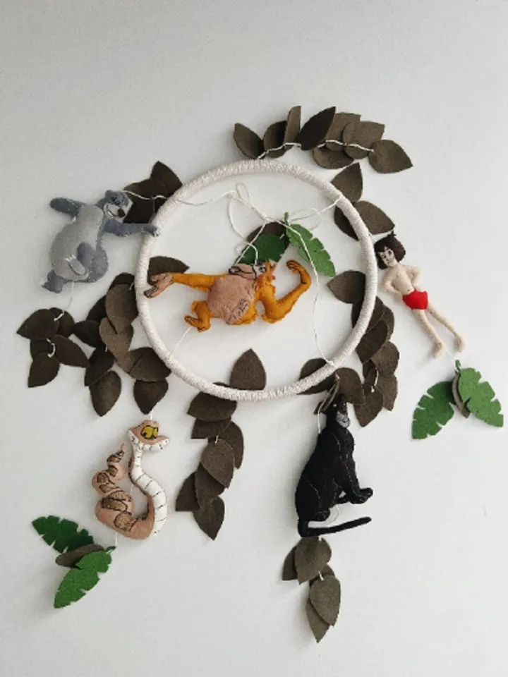 Baby mobile Disney the Jungle Book nursery mobile Mowgli
