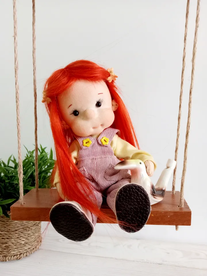 Handmade Textile Doll Art Doll Waldorf Doll Inspiration Birthday Gift for Girl
