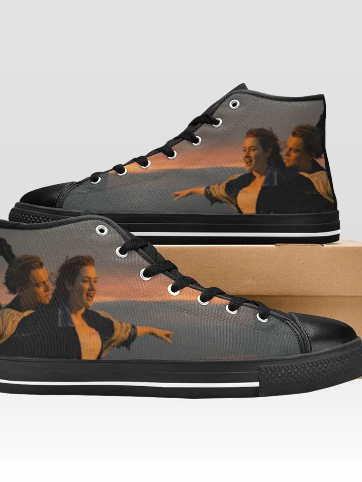 Titanic Shoes, High-Top Sneakers, Handmade Footwear