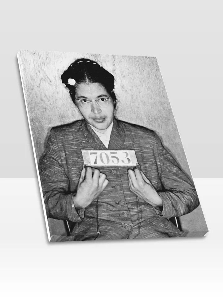 ROSA PARKS Mugshot Frame Canvas Print, Wall Art Home Decor