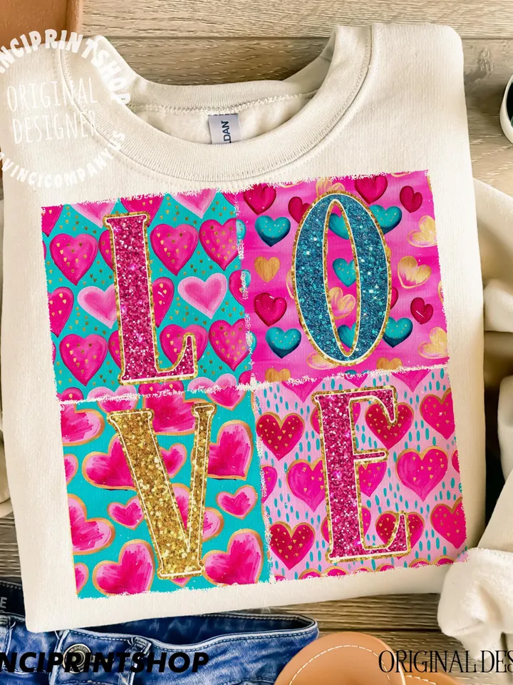Love png, Valentine Shirt Sublimation, Glitter Valentines png, Retro Valentine png, Love Sublimation, Valentines png, Preppy, Cute, png file