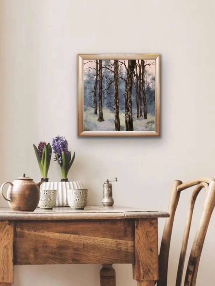 Forest Oil Painting Trees Original Oil Wall Art