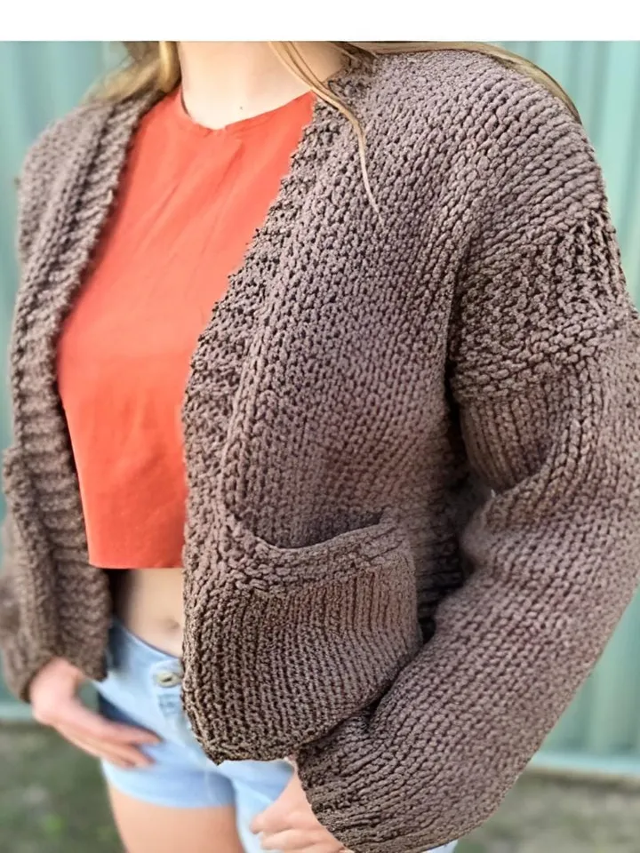 Cardigan pattern, chunky cardigan pattern, easy women cardigan , knitting patterns pdf