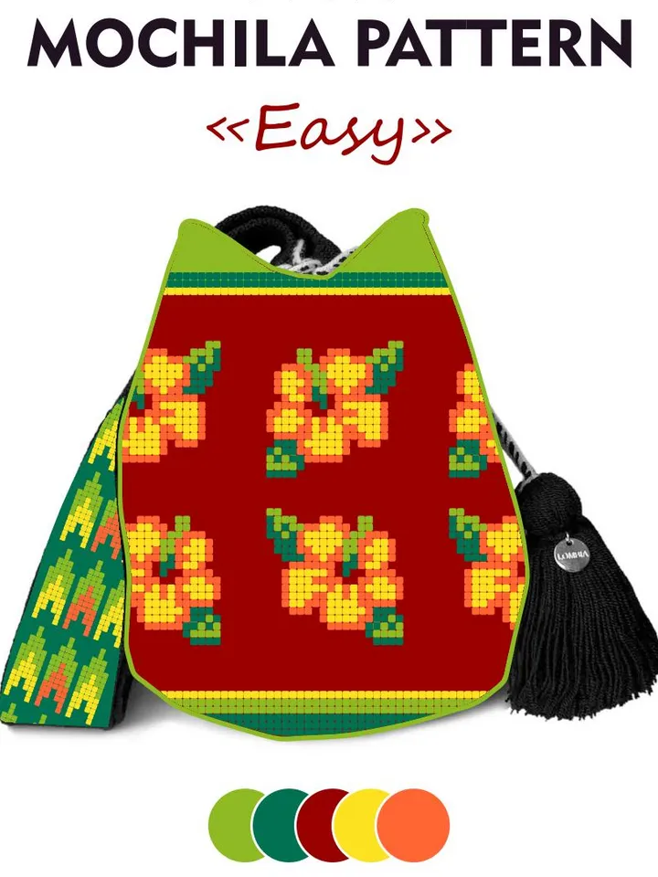Wayuu mochila bag PATTERN / Tapestry crochet bag / EASY - 2