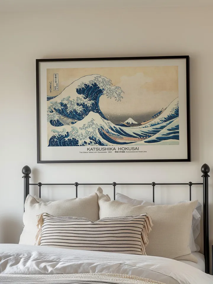 The Great Wave off Kanagawa print Japanese Hokusai Classic Museum Quality Art Iconic Japanese Art Poster Exhibition Wall Print Digital Down