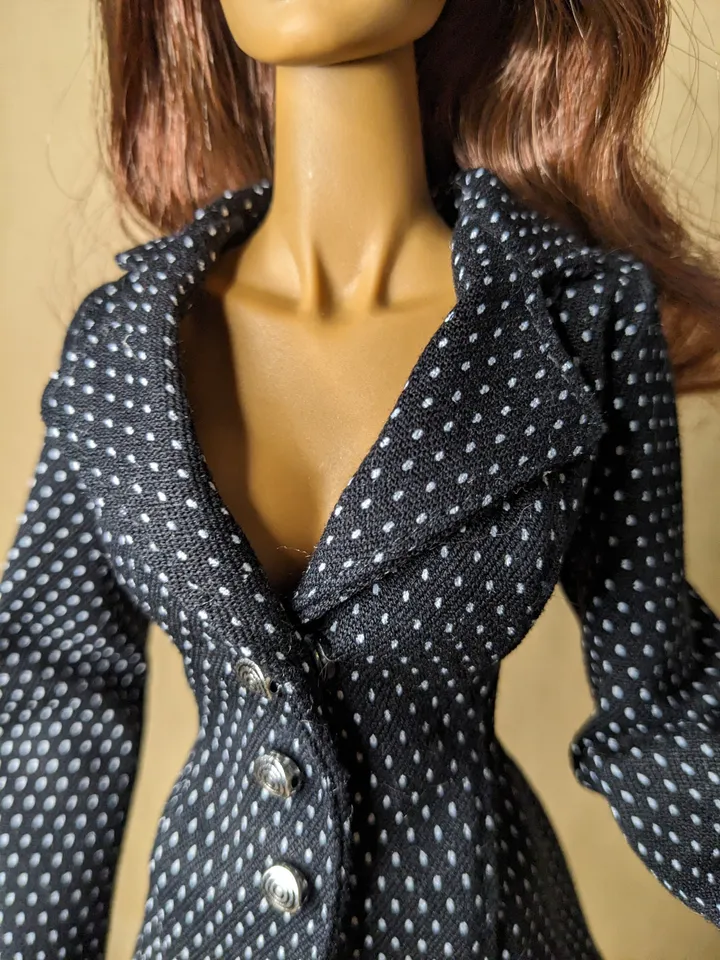Handmade classic suit (jacket & skirt) for 16-inch Fashion Royalty dolls - FR16