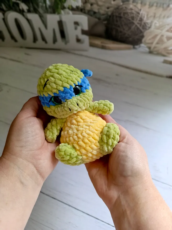 Ninja Turtles Amigurumi Crochet Toy Pattern PDF, Stuffed Plush Easy Amigurumi Animal Crochet Pattern