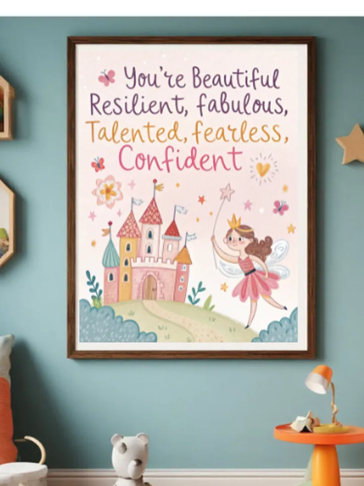 Princess Motivational Kids Poster