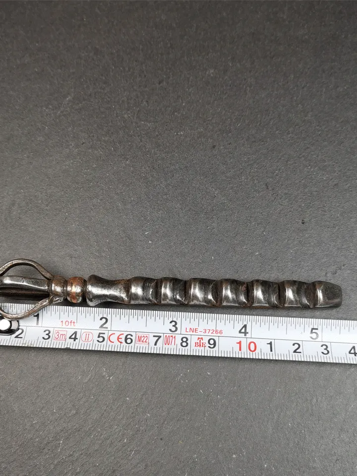 Gandhanra Antique Tibetan Amulet Ritual,Tibetan Ladder of Heaven, Made of Cold Iron, 5.3" Length