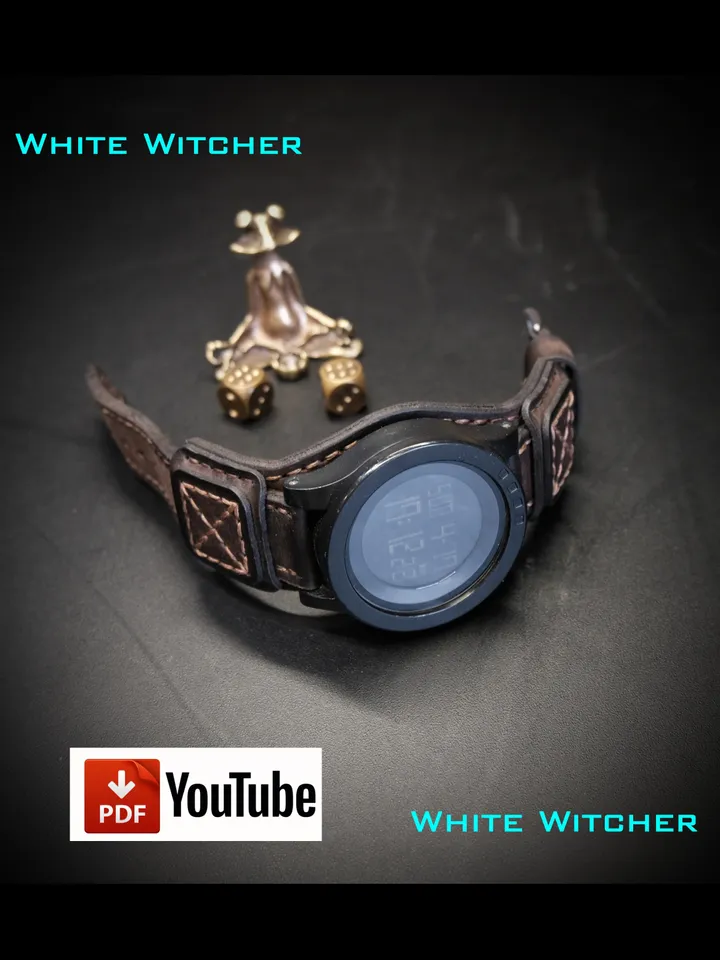Watch strap - pdf leather pattern.OTH26