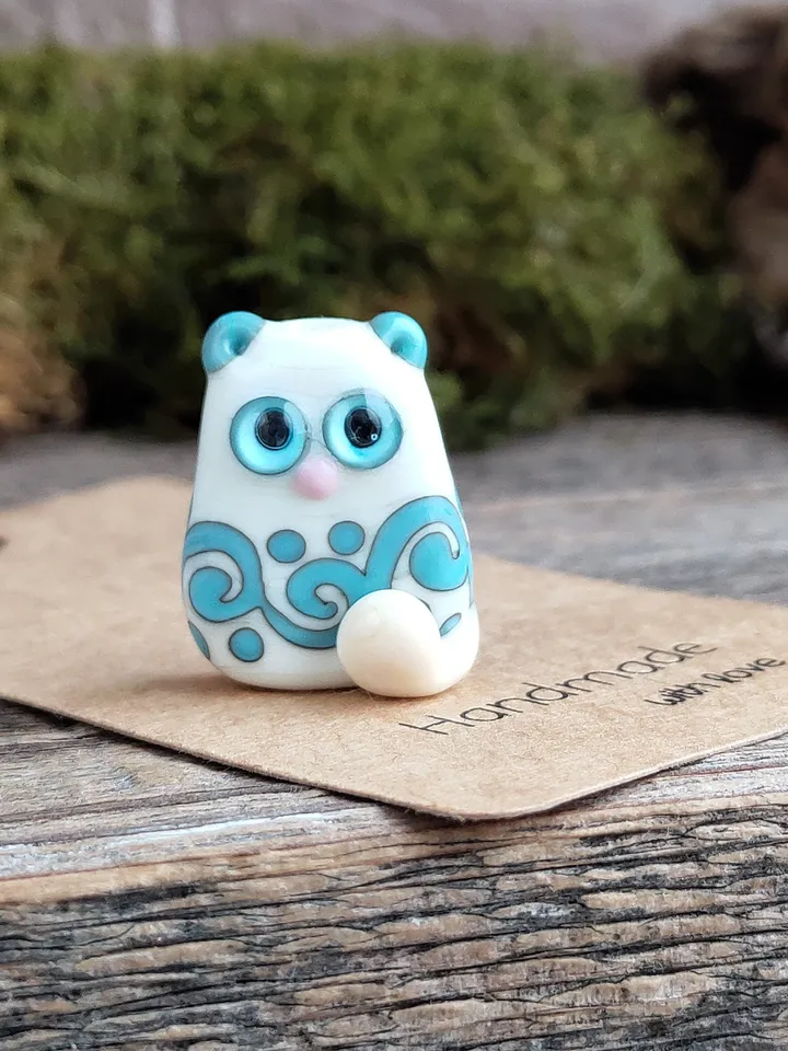 CAT gifts glass figurines Cat figurine Miniature cat gifts cat decor Miniature animals Tiny glass animals Glass cat art Collectible kitten