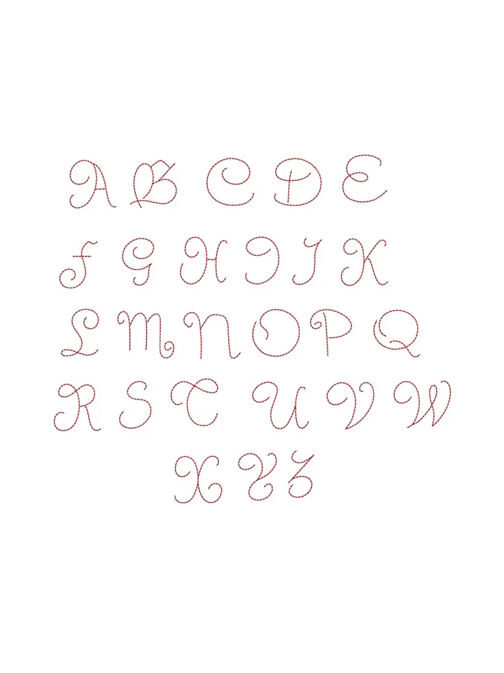 Font bean stitch embroidery design,Font embroidery design,Fun embroidery design,INSTANT DOWNLOAD-1382