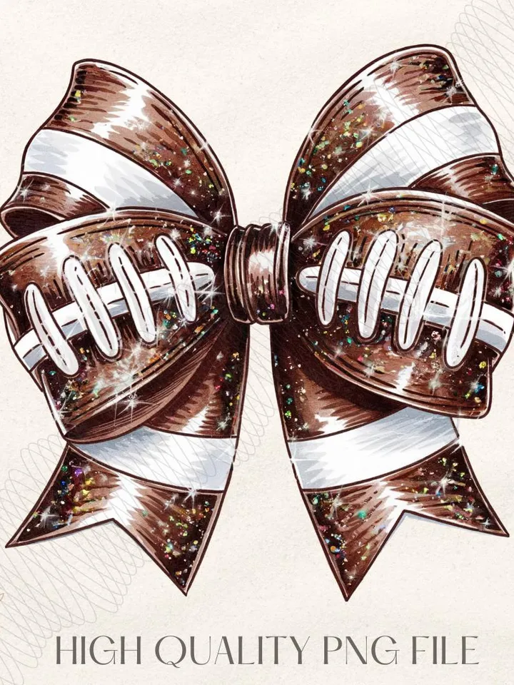 Coquette Football Png, Football Bow Disco Ball Png, Football Mom Png, Game Day, Fall Football Png, Football Season Png, Sports Png
