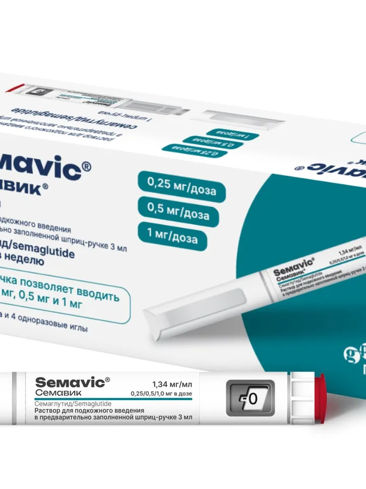 Semavik Ozempic for subcutaneous administration 3 ml syringe pen 1 pc. disposable needle 4 pcs
