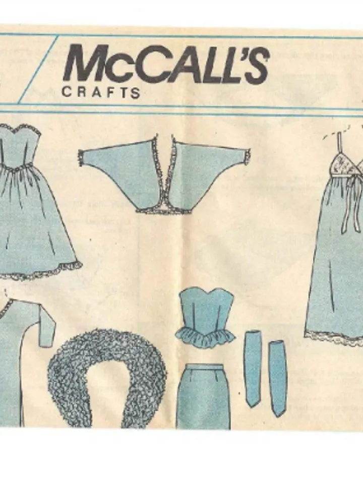 Copy McCalls 9283 Vintage Barbie Sewing Pattern Wardrobe Clothes for Dolls 11-1/2" Digital Download PDF