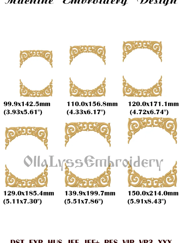 Frame For Round Icon embroidery design