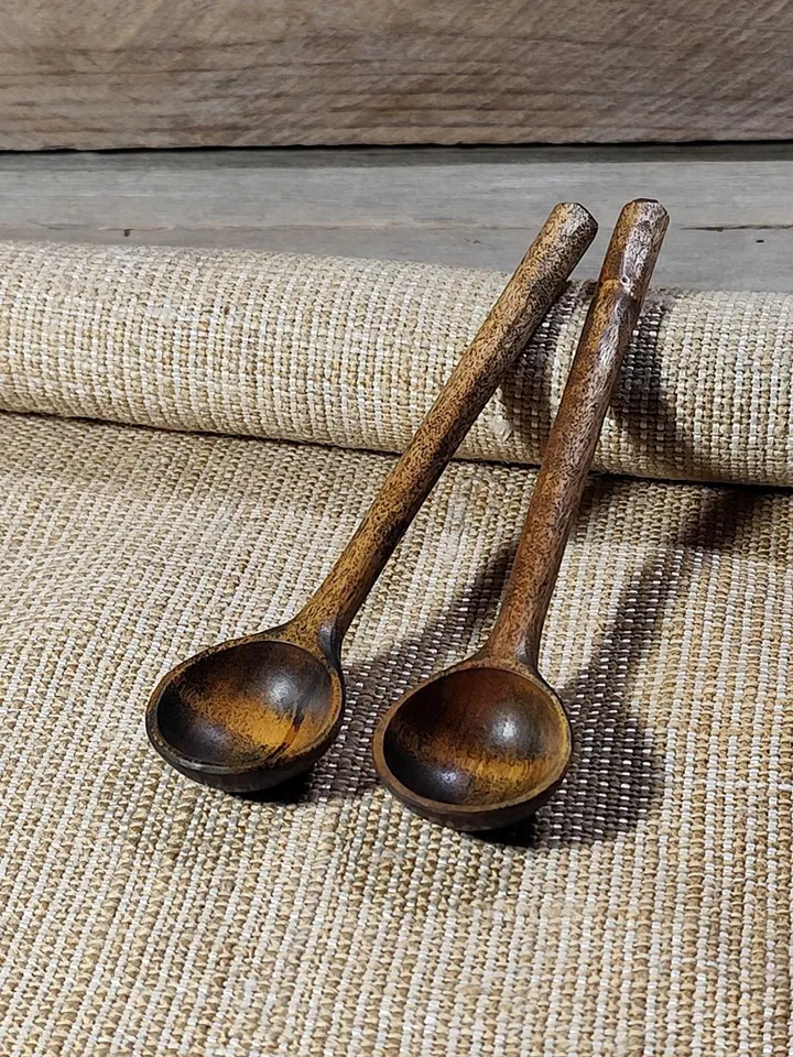 Handmade small wooden spoon, 9th anniversary willow wood, Dessert willow spoon, Measuring spoon, Wooden gift tea lovers