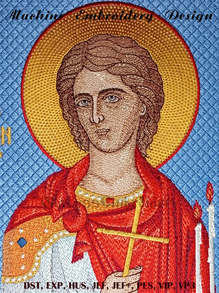 Saint Phanourios 8x10 machine embroidery design