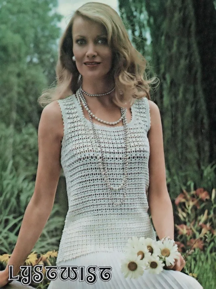 Crochet top, crochet pattern top, sleeveless top crochet pdf