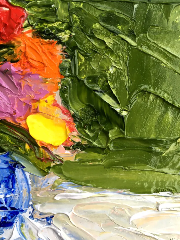 Flowers Painting Original Art 6 by 4