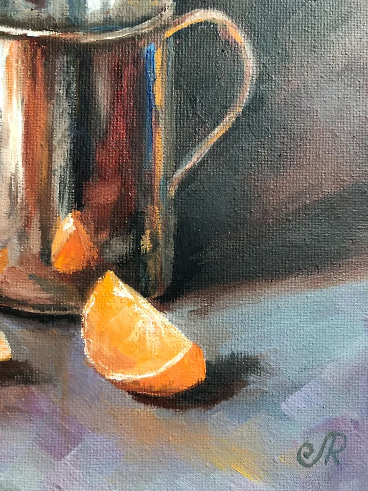 Original Still Life Food Oil Painting