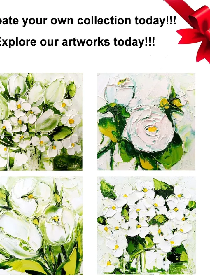 Ranunculus Painting Lilac Original Art Impasto Oil Painting 6x6 painting Floral Small Painting Flowers Paintings Gift by ArtProkopaloSv