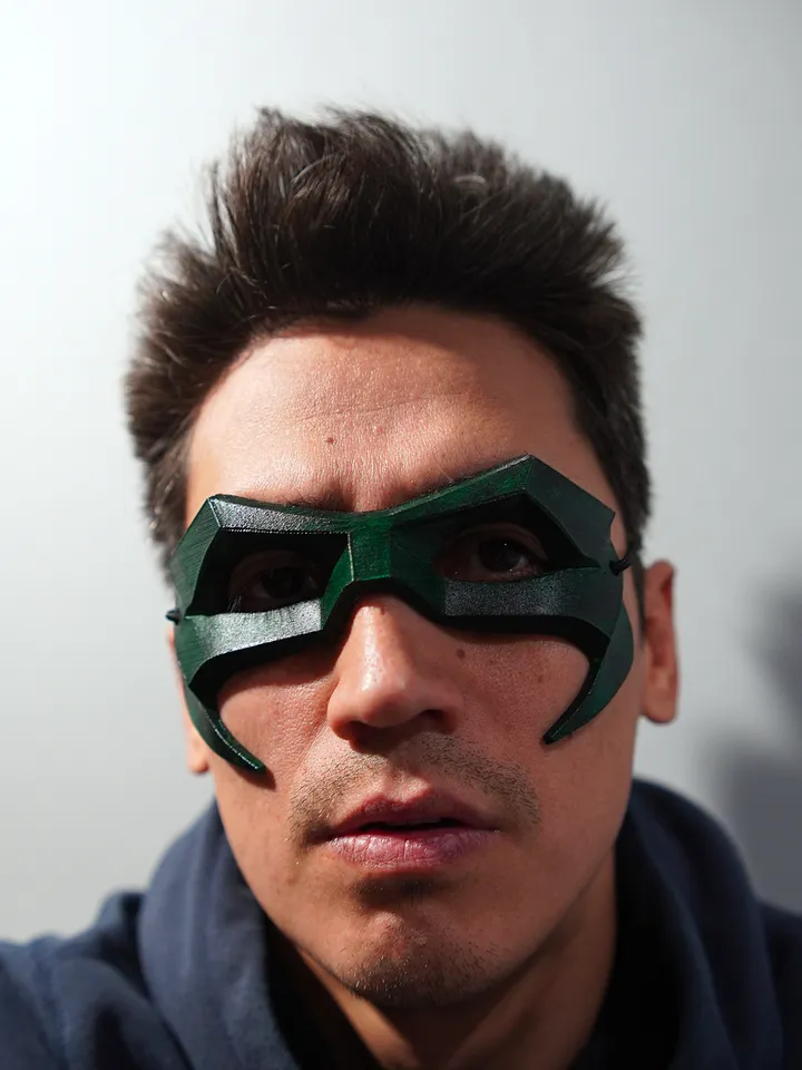 ROBIN 7 Green Mask from Batman Robin 7 Batman mask