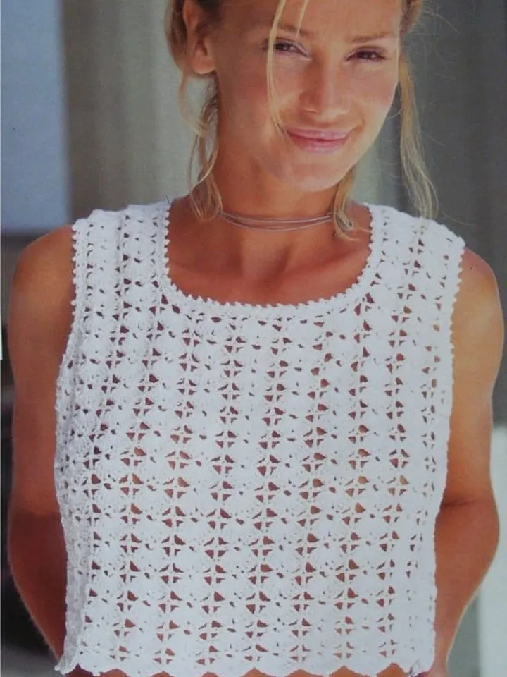 TOP CROCHET PATTERN , top pattern, Women top, summer top, lace crochet top Pdf