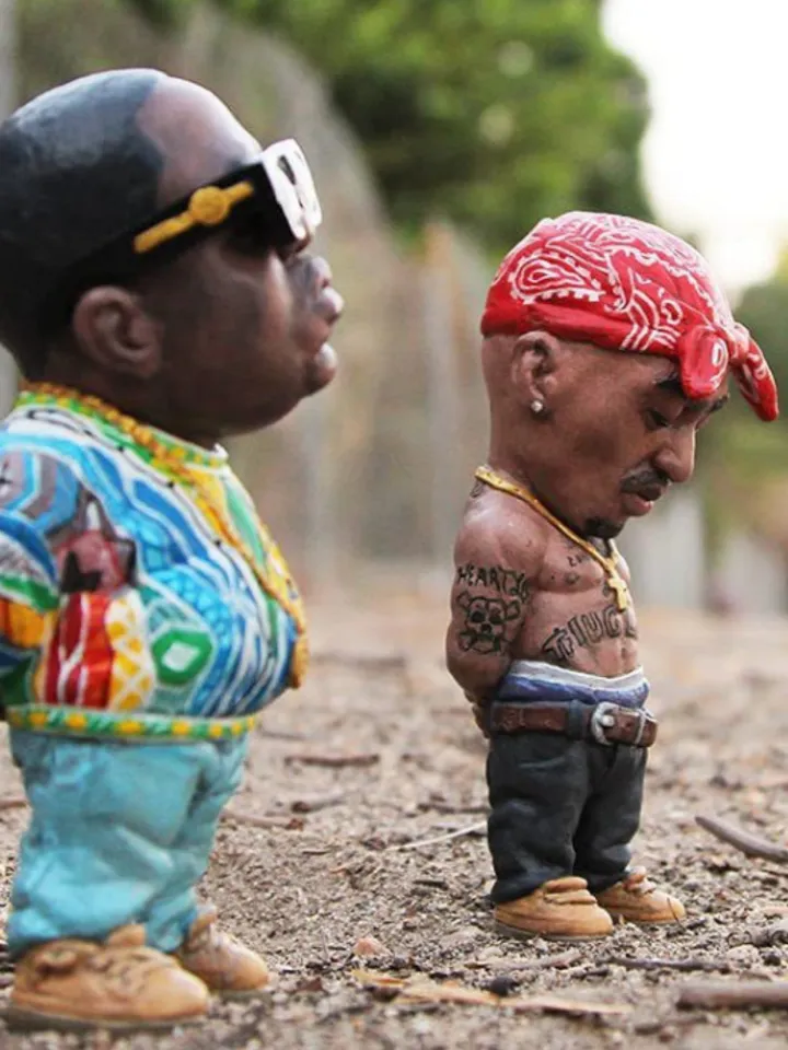 Hip Hop Legend Commemorative Resin Ornaments Memorial Resin Statue Crafts Characters Sculpture Home Garden Decoration