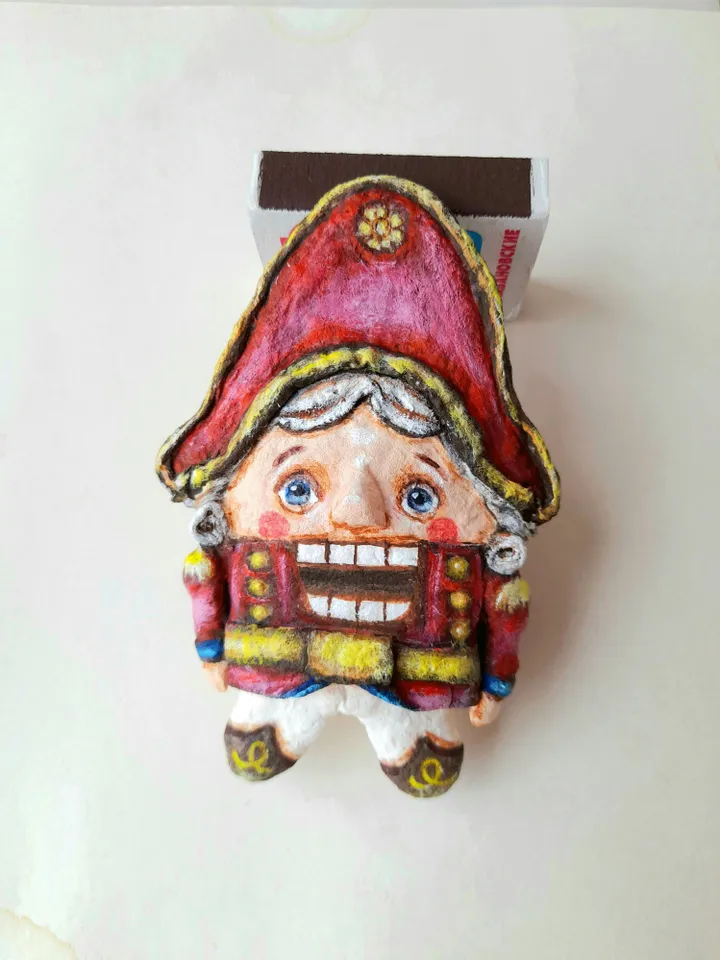 Handmade Vintage Nutcracker, Christmas Gift, Russian Ballet Ornament, Home Decoration