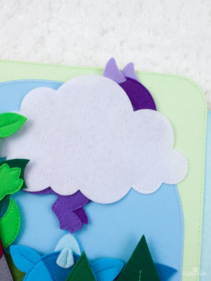 Felt Dragons - Busy Book Page - Sewing Pattern