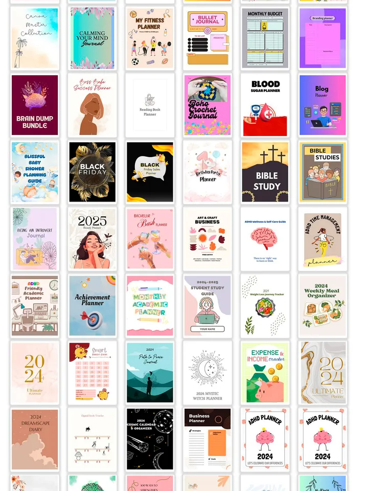 200+ Premium Canva Editable Planner Templates having 12,000+ Pages &
Unrestricted PLR Rights
