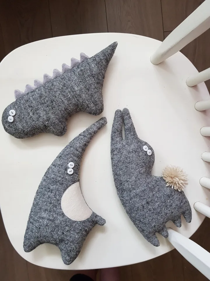 Gray elephant Sewing Pattern PDF, digital tutorial in english, stuffed animal diy