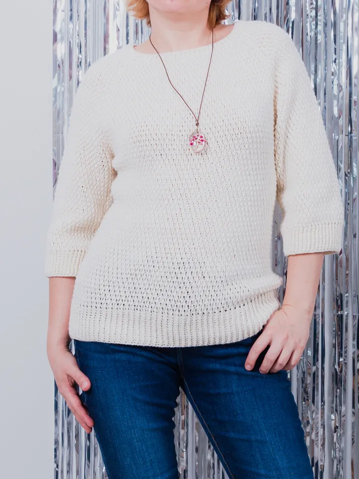 Women's Pullover Pearl Simple Crochet Pattern
