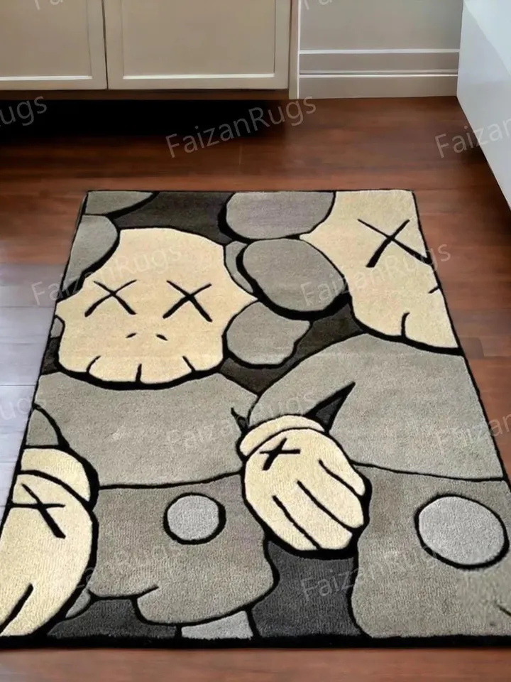 Kaws Handmade 100% Wool Case Rugs And Carpets, Handmade Carpet For Living Room, Dining Room, Hallway, Multiroom Carpets