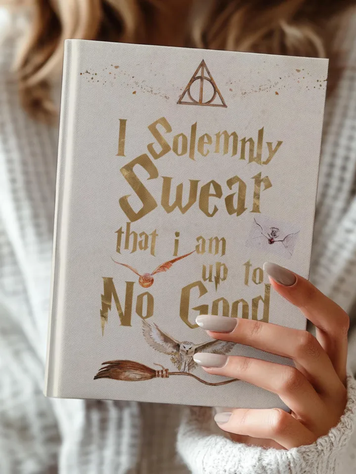 Wizarding World Hardcover Journal, Magic Notebook, Spell Book, Fantasy Diary, Gift, Magic gift Matte Journal