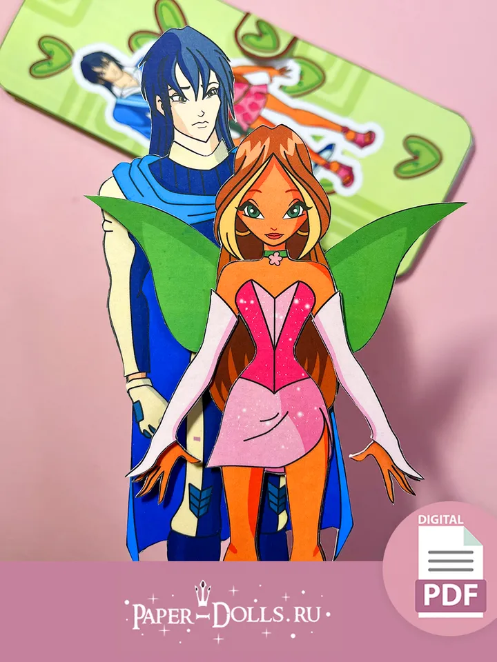 Paper dolls Fairy Flora