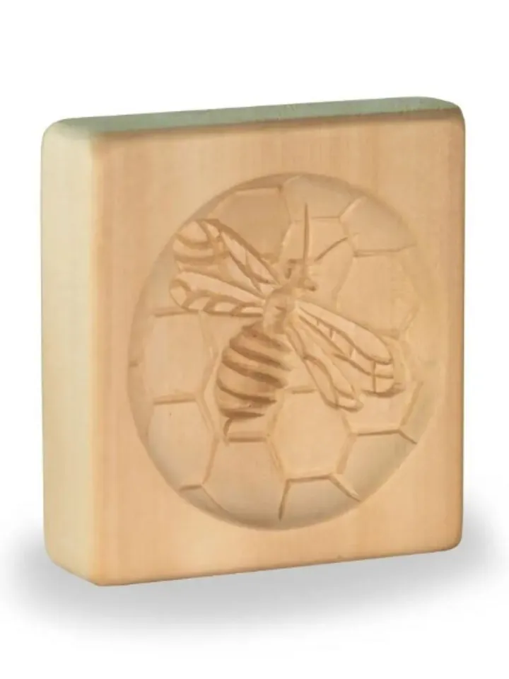 bee Embossed cookie mold, cookie cutter, wooden mold, Wooden stamp stamp for gingerbread cookies springerle stamp