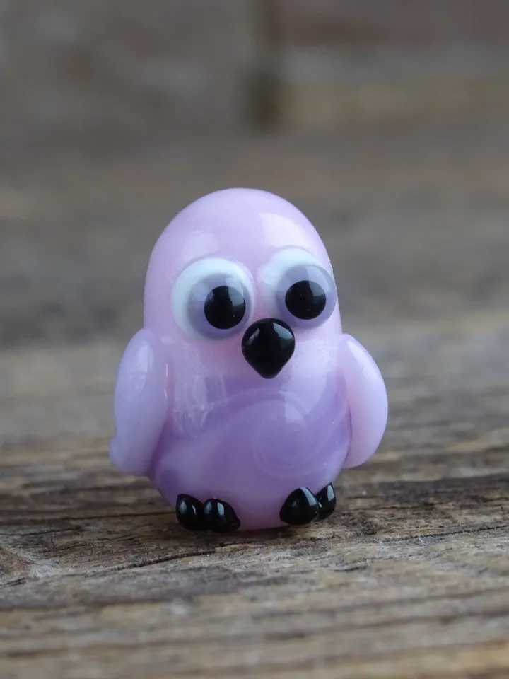 Glass figurines Miniature Owl figurine Tiny owl glass owl gifts graduation gifts Tiny glass animals terrarium figurines Animal figurines