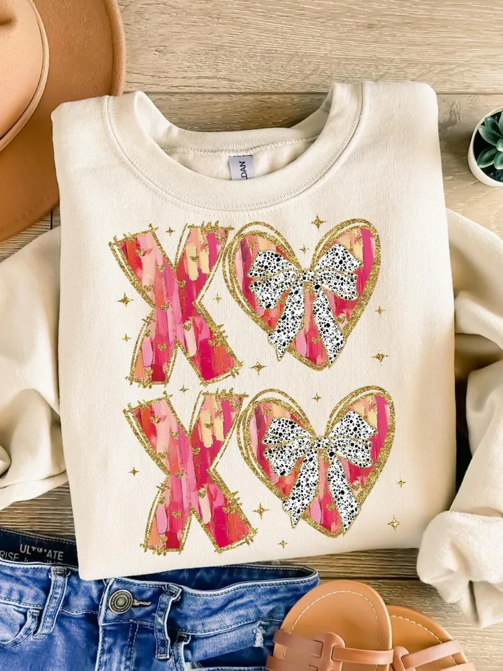 XOXO Valentine Day Heart Brushstroke png, Valentine png, Valentines day Png, xoxo png, valentine png designs, Coquette Valentine Png