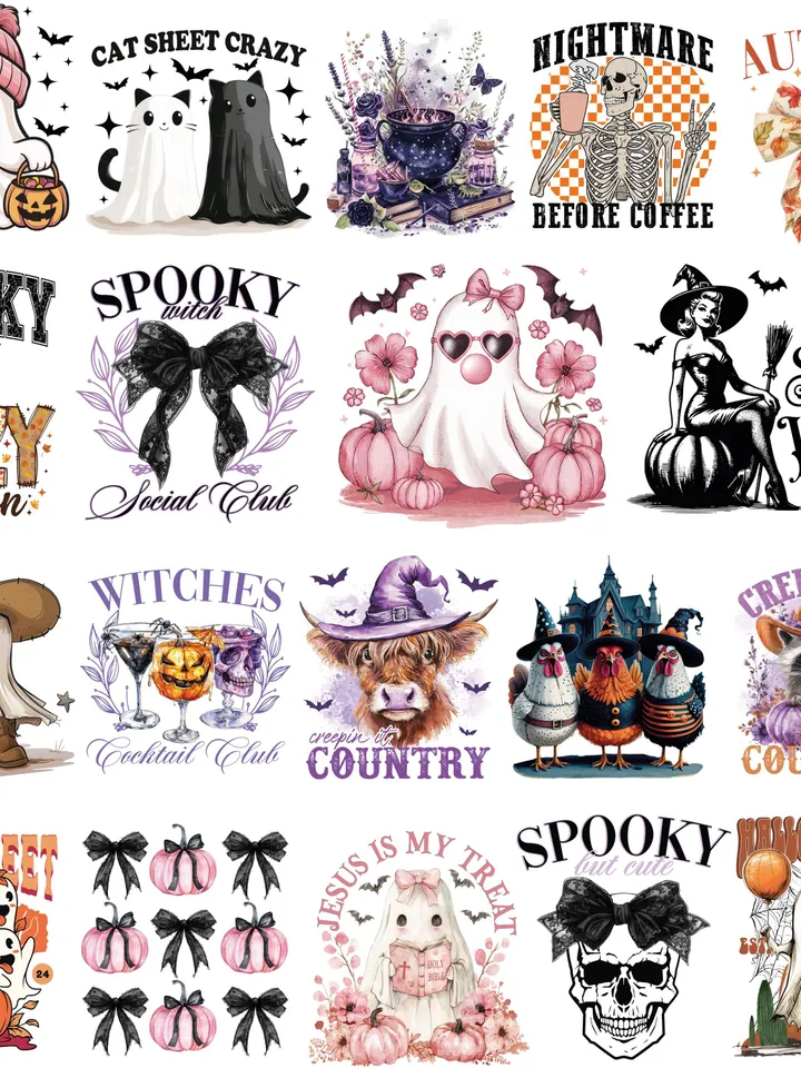130+ Retro Halloween Bundle PNG, Halloween Bundle, Halloween Png, Spooky Season Png, Fall Png, Retro Halloween Png, Halloween Png Designs