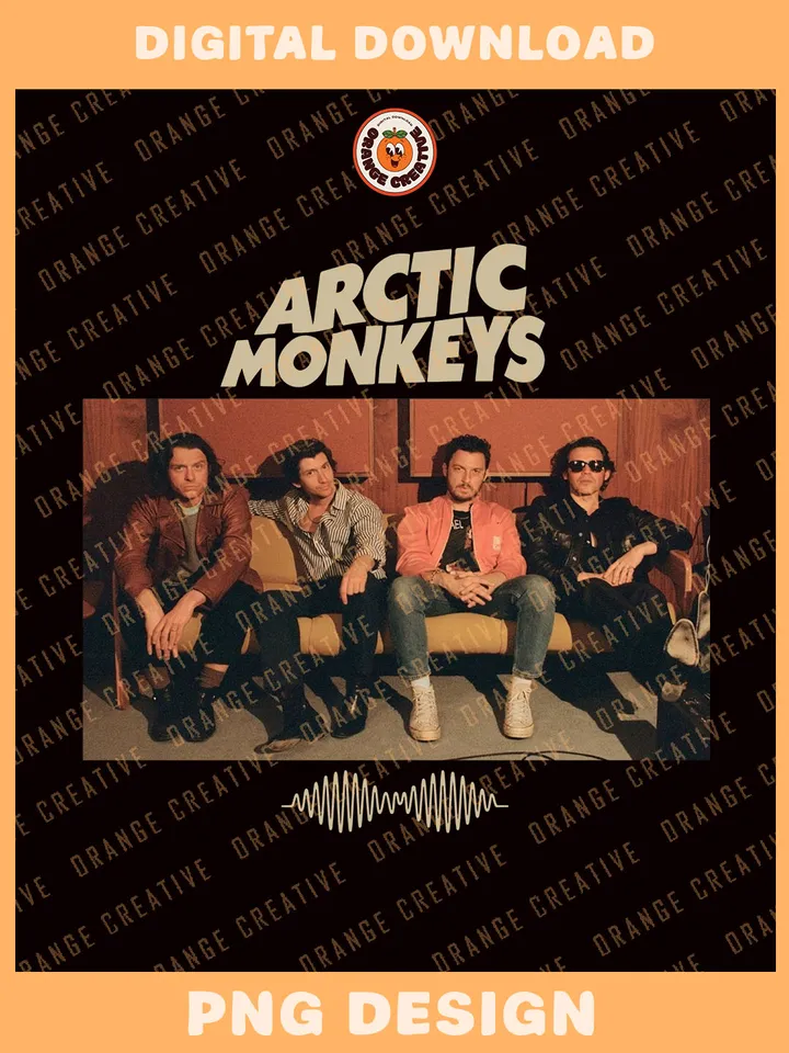 Ar.tic Monkeys Band Bootleg T-shirt PNG, 90s Bootleg Template, Graphic Rock Band PNG Files, Custom Bootleg Music Tee, Digital Download