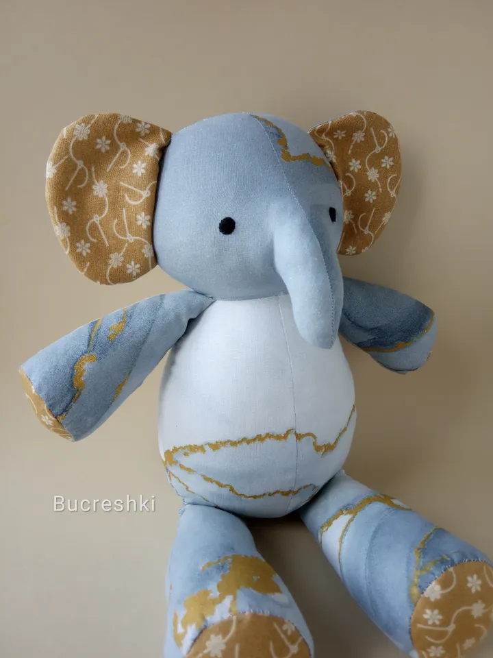 Stuffed Elephant Sewing Pattern PDF
