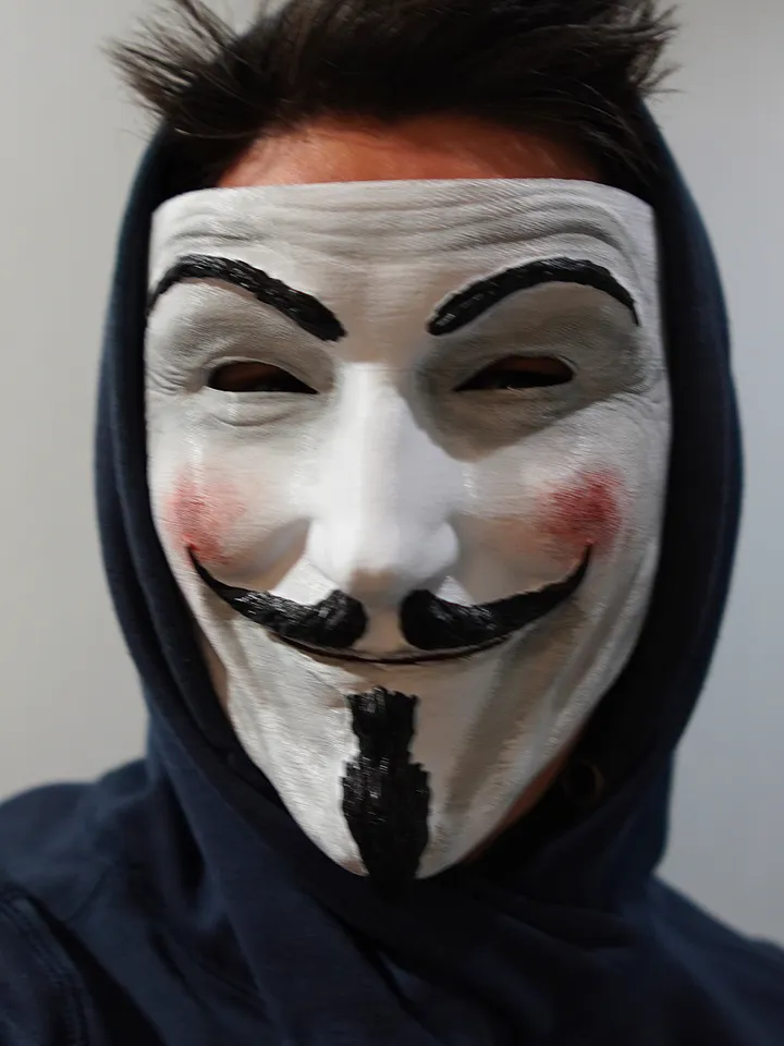 Guy Fawkes Mask Realistic with Blush Collectible White Vendetta Anonymous