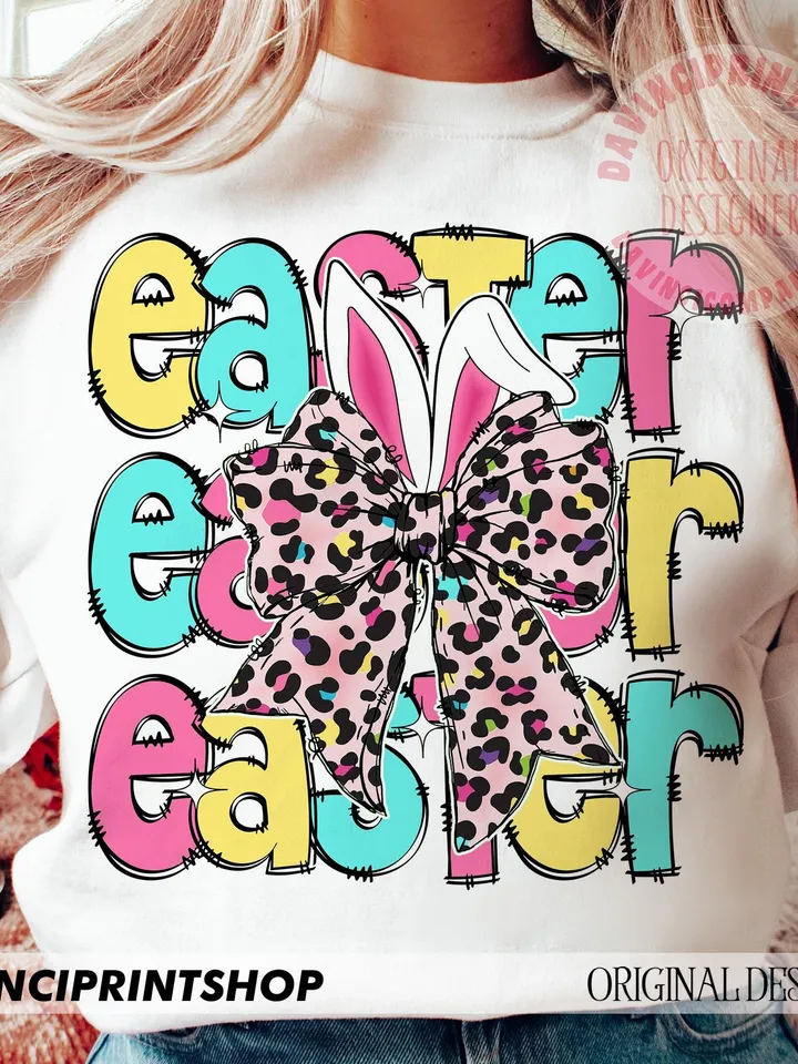 Easter png, Easter Bunny Coquette Png, Happy Easter png, Easter Coquette Png, Bunny Ears png, Easter Shirt png, Easter Bunny png, Girl png