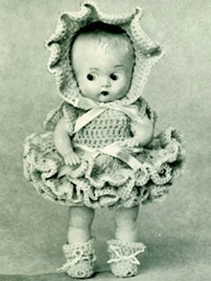 Vintage Crochet Pattern Dress for Doll Connie Doll Pattern Digital Download PDF