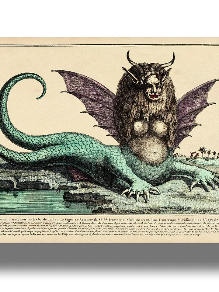 Harpies are semi-female semi-birds. Monster from ancient mythology.