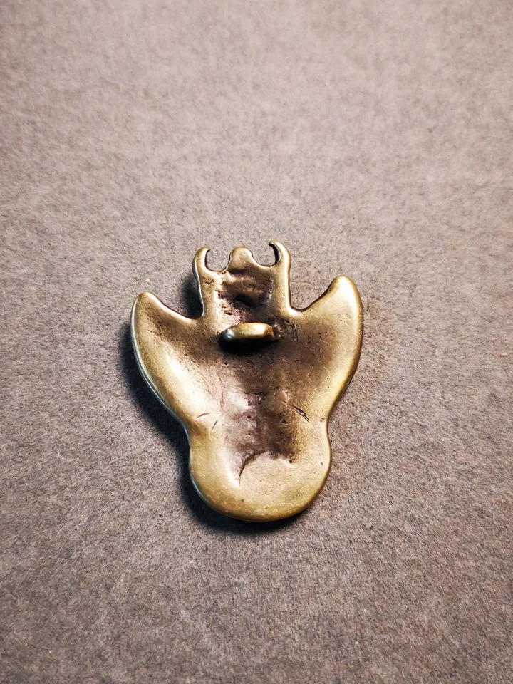 Gandhanra Handmade Tibetan Buddhist Amulet Garuda,Garula,Suparna,Golden-winged Bird Pendant,Made of Lima Brass,30 years old