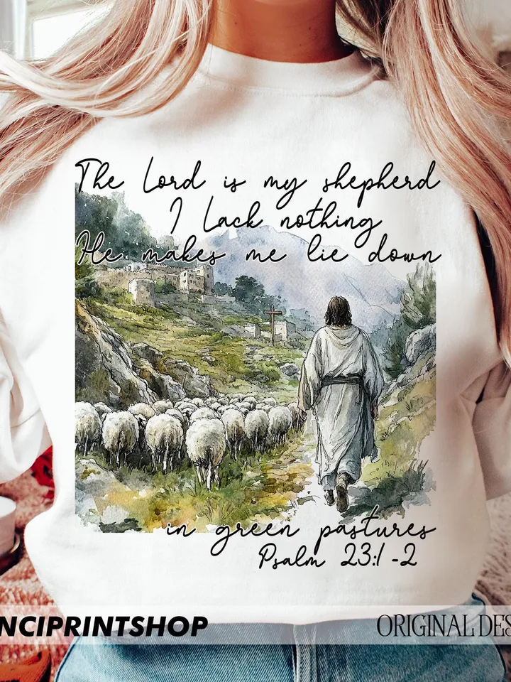 The Lord Is My Shepherd PNG Bible Verse Faith Png, Easter Christian png, Encouraging Faith Christian png, Easter Jesus png, Christian png