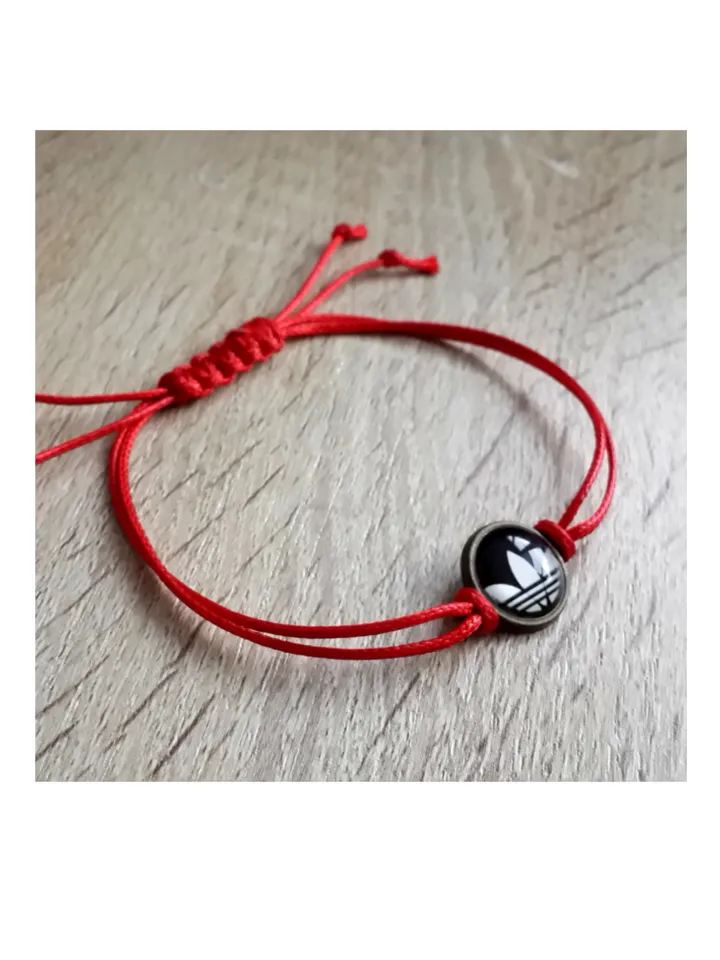 Adidas bracelet, Adidas logo accessories, sport cord bracelet